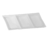 Plato con 3 divisiones, de 25.5 cm, de porcelana, PRINZ