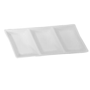 Plato con 3 divisiones, de 25.5 cm, de porcelana, PRINZ