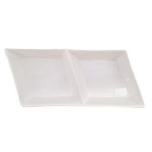 Plato con divisiones, de 24.5 cm, de porcelana, PRINZ