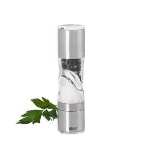 Molino doble de acero inoxidable, de 15cm, Adhoc