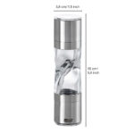 Molino doble de acero inoxidable, de 15cm, Adhoc