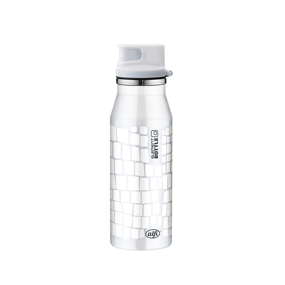 tarro vaso térmico acero inox laca blanca 0,6 l ”element bottle” alfi