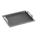 parrilla gn 2 3 con fondo bbq con 2 asas s s 37x33x2 cm amt