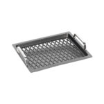 parrilla gn 2 3 con fondo bbq perforada con 2 asas s s 37x33x2 cm amt
