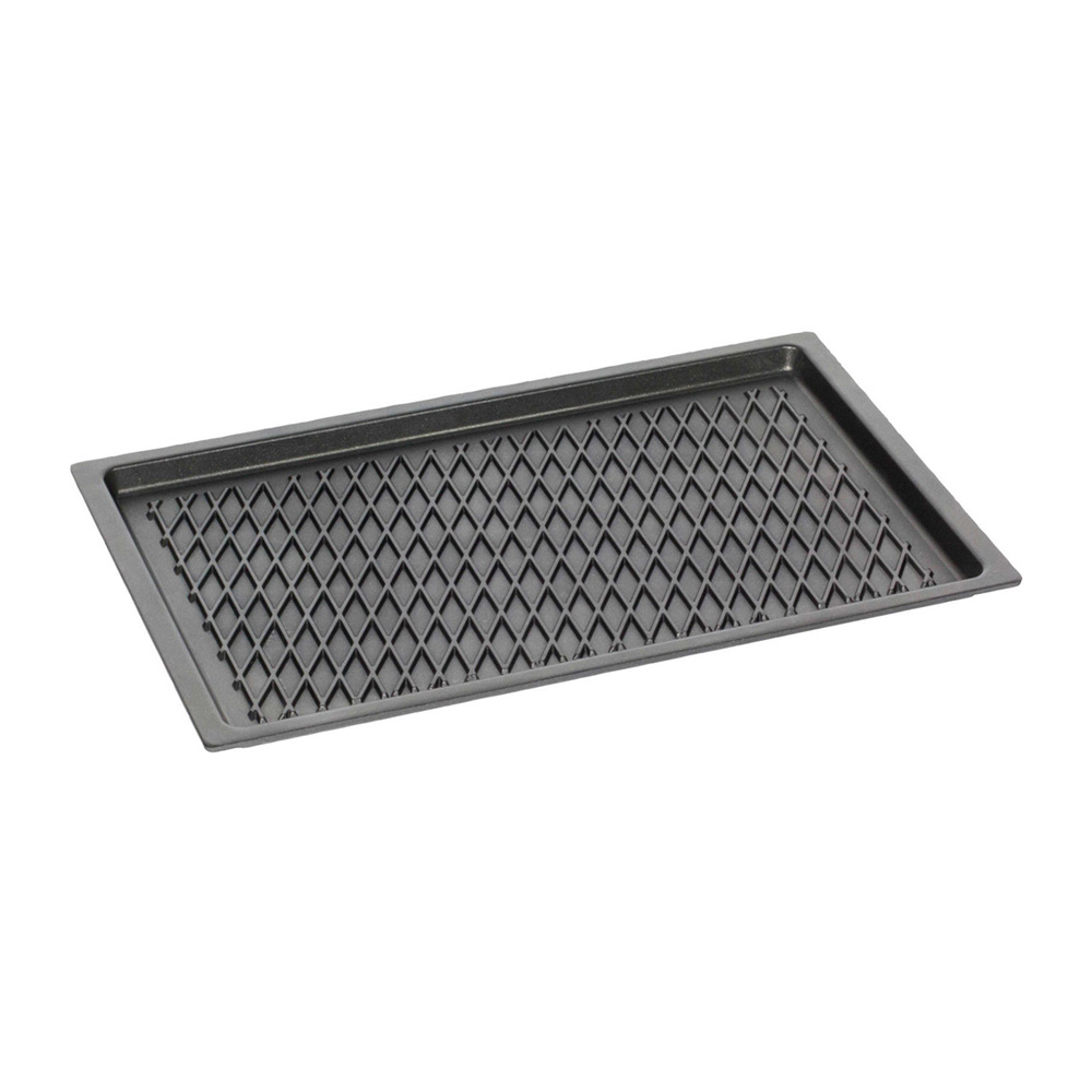 parrilla gn 1 1 con fondo bbq con 2 asas s s 53x33x2 cm amt