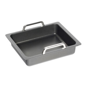 sartén plancha alto con asas y superficie grill 27x33x5 cm amt