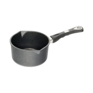 cacerola con mango largo y 2 vertidores d18 h10 cm 2 l amt