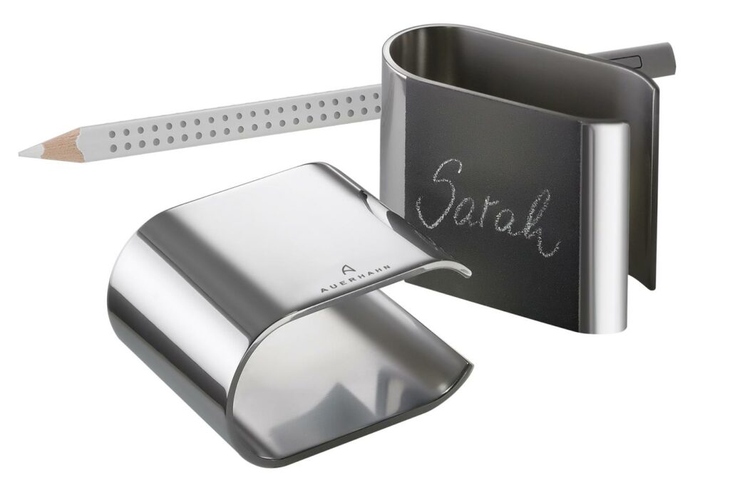 Juego de anillos para servilletas, 2 piezas, incluye lápiz, Auerhahn