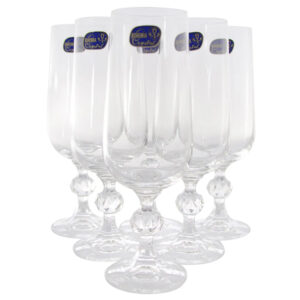juego de 6 flautas para champagne 180 ml claudia