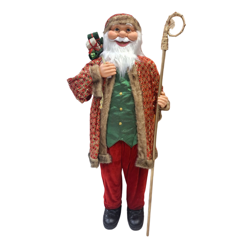 Figura de Santa Claus de 1.83 m con bolsa de regalos, PRINZ