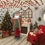 Figura de Santa Claus de 1.83 m con bolsa de regalos, PRINZ