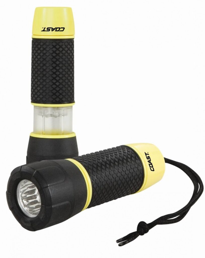 linterna de mano emergency stretch light 11.43 cm 25 lumens bat. 4xaaa (1.5v) clampack
