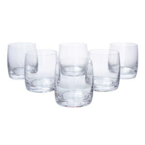 juego de 6 vasos 300 ml / h 9.7 cm ''club rainbow'' rosa