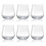 Juego de 6 vasos tumbler old fashion, de 350 ml, ”TULIPA”, Crystalex