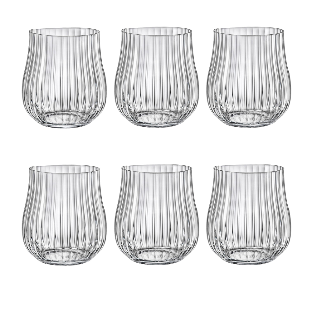 Juego de 6 vasos 350 ml ”tulipa optic”