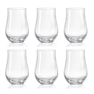 Juego de 6 vasos tumbler highball, de 450 ml, ”TULIPA”, Crystalex