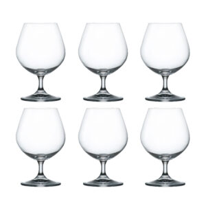 juego de 6 copas cognac 400 ml h14,3 cm lara