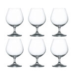 juego de 6 copas cognac 400 ml h14,3 cm lara