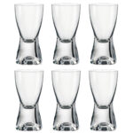 juego de 6 vasos para aguardiente 70 ml 10.2 cm samba