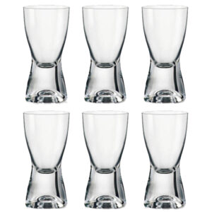 juego de 6 vasos para aguardiente 70 ml 10.2 cm samba