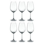 Juego de 6 copas para vino tinto, de 450 ml, ”VIOLA”, Crystalex