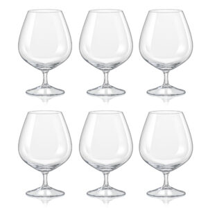 Juego de 6 copas para brandy, de 600 ml, ”VIOLA”, Crystalex