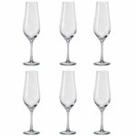 Juego de 6 flautas para champagne, de 170 ml, ”TULIPA”, Crystalex