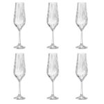 Juego de 6 flautas para champagne 170 ml ”tulipa optic”