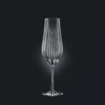 Juego de 6 flautas para champagne 170 ml ”tulipa optic”