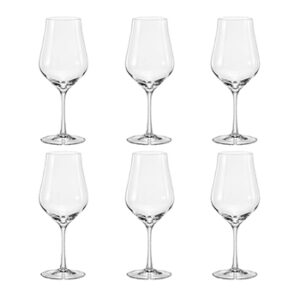 Juego de 6 copas para vino de 350 ml, ”Tulipa”, Crystalex