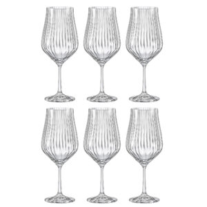 Juego de 6 copas para vino tinto, de 450 ml, ”TULIPA OPTIC”, Crystalex