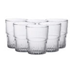 Juego de 6 vasos 20 cl d7.1 cm h8.6 cm b empilable, DURALEX