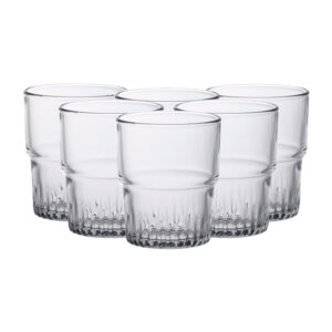 Juego de 6 vasos 20 cl d7.1 cm h8.6 cm b empilable, DURALEX