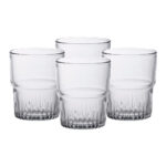 Juego de 4 vasos 20 cl d7.1 cm h8.6 cm c empilable, DURALEX