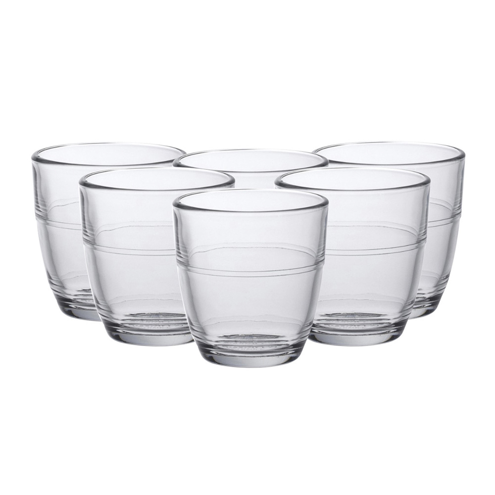 Juego de 6 vasos 16 cl d7.1 cm h6.9 cm b gigogne, DURALEX