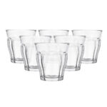 Juego de 6 vasos 13 cl d6.9 cm h7.2 cm b picardie, DURALEX