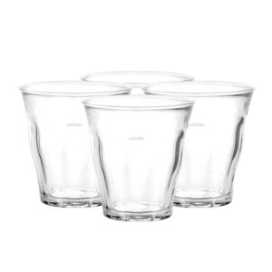 Juego de 4 vasos 22 cl d8.1 cm h8.4 cm c picardie, DURALEX