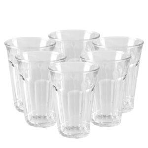 Juego de 6 vasos 36 cl d8.8 cm h12.4 cm b picardie, DURALEX