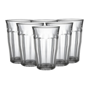 Juego de 6 vasos 50 cl d9.4 cm h14.5 cm b picardie, DURALEX
