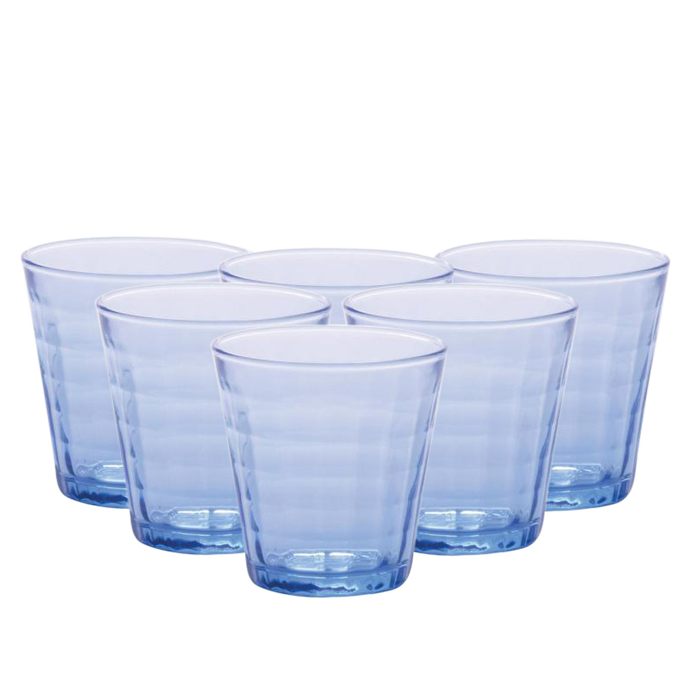 Juego de 6 vasos 17 cl d7.4 cm h7.8 cm b prisme marine optico, DURALEX