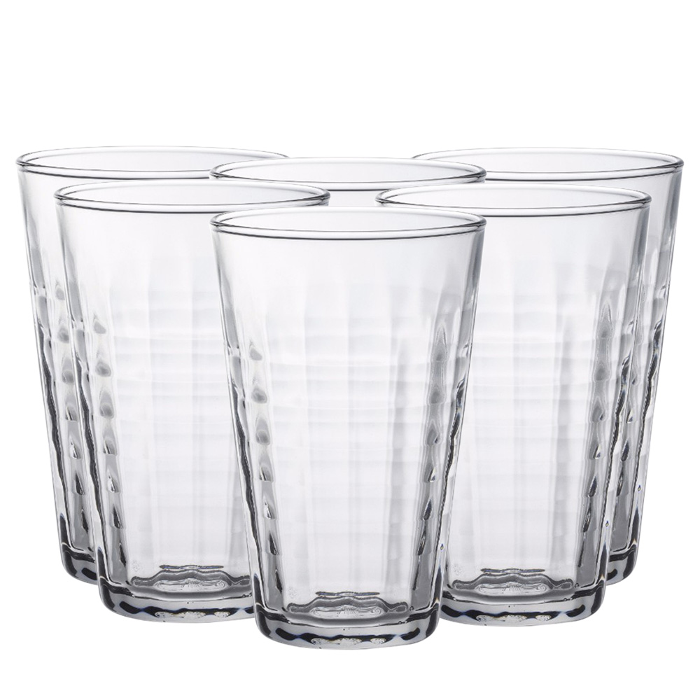 Juego de 6 vasos 33 cl d8.1 cm h12.5 cm b prisme, DURALEX