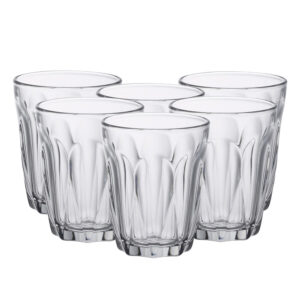 Juego de 6 vasos 9 cl d5.9 cm h7.2 cm b provence, DURALEX