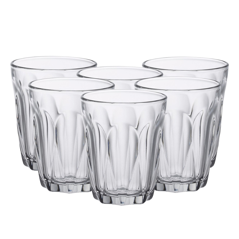 Juego de 6 vasos 9 cl d5.9 cm h7.2 cm b provence, DURALEX