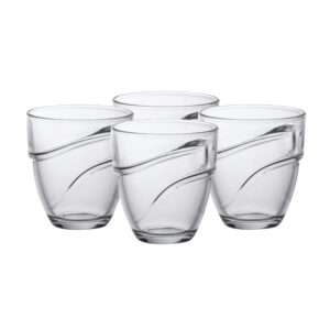 Juego de 4 vasos 16 cl d7 cm h7.5 cm c wave, DURALEX