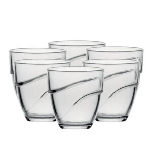 Juego de 6 vasos 22 cl d7.4 cm h7.6 cm b wave, DURALEX