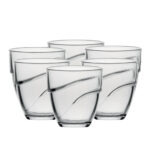 Juego de 6 vasos 22 cl d7.4 cm h7.6 cm b wave, DURALEX