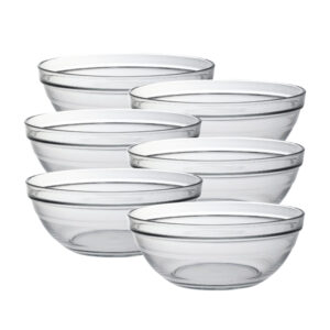 Juego de 6 ensaladeras 159 cl d20.5 cm h8.1 cm f lys, DURALEX