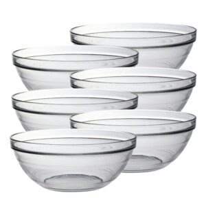 Juego de 6 ensaladeras 240 cl d23 cm h9.2 cm f lys, DURALEX