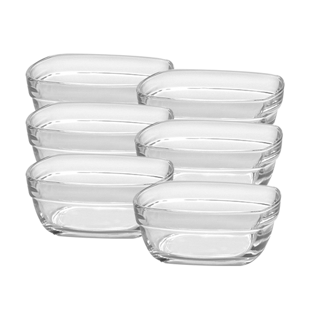 Juego de 6 compoteras 30 cl d11 cm h4.6 cm f lys carre, DURALEX