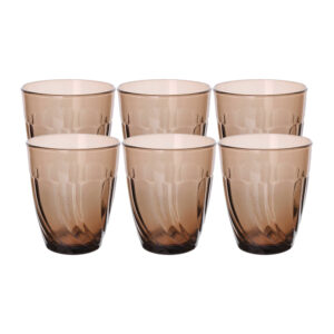 Juego de 6 vasos 25 cl d7.6 cm h9 cm vc beau rivage creole, DURALEX